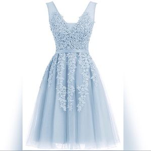Baby Blue Formal Dress